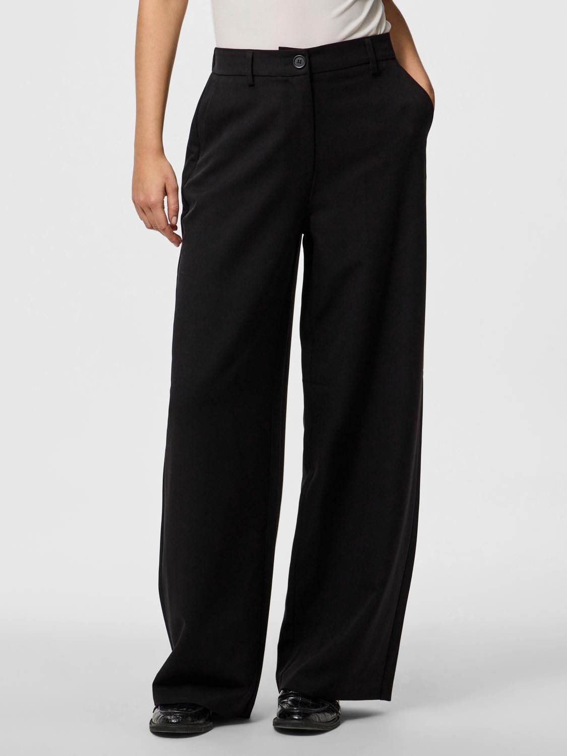 PCKAMIL Trousers - Black - VERO MODA & VILA Bergvik
